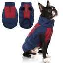 IECOii XXL Dog Coat, ZIPPED FLEECE & WATERPROOF Dog Winter Jacket, EXTRA LARGE for M/F Dogs
