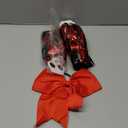 Hanaive 3 Pcs Cheerleading Pom Poms and Large Cheerleader Hair Bow Metallic Cheer Supplies for Team Spirit Sports Dance Cheering