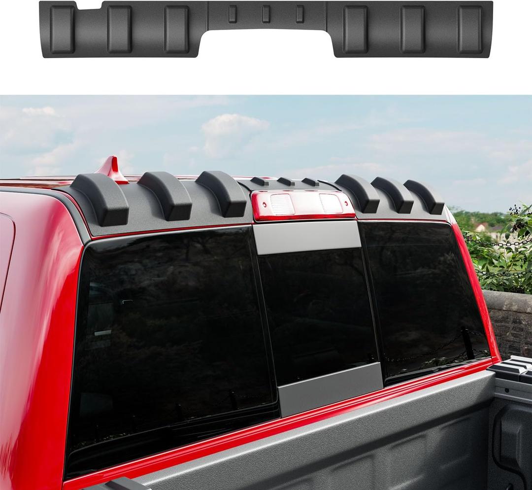Rear Roof Protector Compatible with 2009-2018 Dodge Ram 1500 Rear Roof Spoiler Upgraded TPE Truck Cab Protector Replacement for 2009-2018 Dodge Ram 1500 Accessories