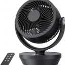 PNTCK Air Circulator Fan for Bedroom, Quiet Table Fan with 4 Speeds, 90 Oscillation, 120 Vertical, 12H Timer, Powerful Airflow, Oscillating Desk Fan for Bedroom Office Home