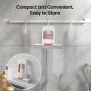 4 x Mini Foldable Desktop Mop  Portable Versatile Wet & Dry Cleaning Sponge Mop for Home & Car  Ideal for Kitchen, Bathroom, Glass, Dining Table & More (Squeeze Handle+2 Sponge Head )