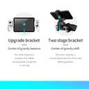 Switch Joycon Controller Holder for Mobiles and Tablets | Enhance Your Mobile Gaming with a Comfortable & Adjustable Grip | Compatible with Android/iOS/iPhone/iPad(Supports 12-25CM) (White).