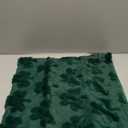 Kevin Textile St. Patrick's Day Pillow Covers 18 x 18 Inch Pack of 2 Soft Faux Fur Green Shamrock Decorative Lucky Clover Throw Pillowcase for Spring Home Bed Sofa Couch Dark Green