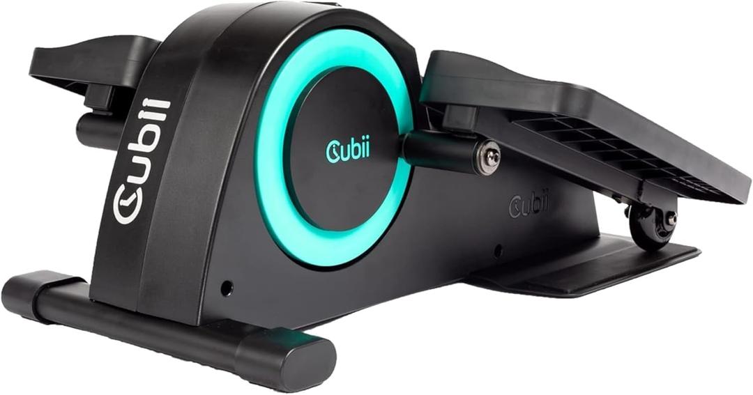 Cubii JR1, Under Desk Elliptical, Bike Pedal Exerciser, Seated Elliptical, Work from Home Fitness, Mini Elliptical Machines for Home Use, Exerciser for Seniors, Desk Exercise, Aqua