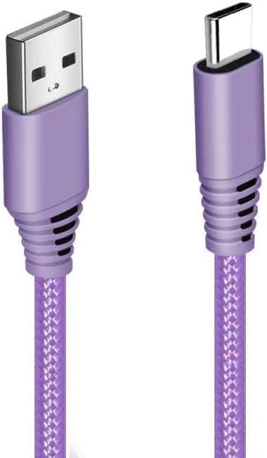10 ft. Charging and Sync Cable For USB C Durable and Tangle Resistant