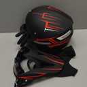 Youth Kids Dirt Bike Motocross Helmet (Goggles Gloves Face Mask) 4PCS Set, DOT Approved Boys Girls Full Face Motorcycle Helmets, ATV BMX MX Mountain Bike Off Road Kid Helmet (Red, M)