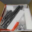 Yoobure Coat Rack Freestanding with Natural Marble Base - Coat Tree with 8 Hooks Heavy Duty Coat Hanger Stand, Metal Coat Rack Stand for Jacket, Hat, Clothes & Bag, Hall Tree Hat Rack for Entryway (Black)