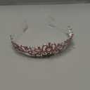 COCIDE Pink Tiara and Crowns for Girls Crystal Headband Princess Rhinestone Crown with Combs Bride Headbands Bridal Wedding Prom Birthday Party Hair Accessories Jewelry for Women and Girls (5 PINK) (TD Silver+Pink)