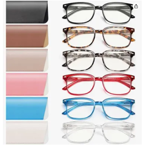NOVIVON 6 Pack Reading Glasses for Women, Reading glasses men, Blue Light Blocking Readers, Computer eye glasses, Cheaters