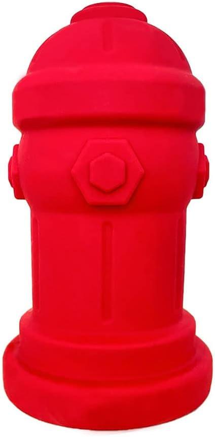 Silicone Potty Training Dog Fire Hydrant | Pee Training for Male Dogs | Petite 4" W x 7" H (Red)