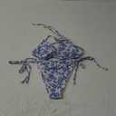 ZAFUL Triangle Bikini for Women 2 Piece Halter Bikini Sets Sexy High Cut Bathing Suit Side Tie Swimsuits, Size Small