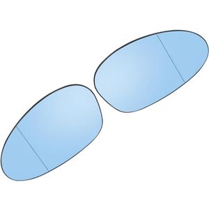 for BMW E86 E88 E90 E91 E92 E93 325i 328i 328xi 335i 335xi 330i 330xi 1 Pair Car Driver Passenger Side Mirror Glass with Backing Plate Heated Blue Tinted Glass