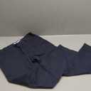 Men's Slim-Fit Wrinkle-Resistant Flat-Front Chino Pant (31W x 30L, Navy)