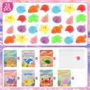 Hooqict 28 PCS Valentines Day Gifts Cards for Kids with Ocean Animal Squishy Toys Kawaii Squishies Party Favor Sensory Fidget Toys for Boys Girls School Classroom Exchange Prizes Valentines Gifts