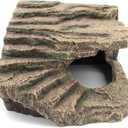 Resin Reptile Hideouts Cave Habitat Decor for Gecko Leopard Lizards Toad Turtle (B- Extra Large)