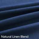Navy Blue Sheer Curtains 45 Inches Long for Kitchen Set of 2 Panels Pinch Pleat Back Tab Light Airy Linen Cafe Tier Soft Dark Blue Short Curtains for Small Windows Bathroom Basement 40x45 Inch Length
