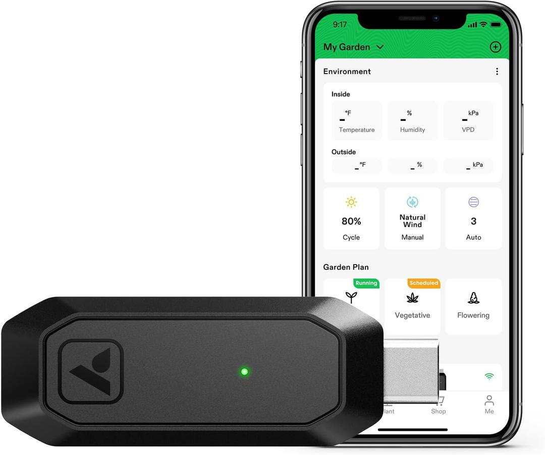 VIVOSUN GrowHub Controller E25 for Grow Tent Cooling Ventilation Lighting, Supports Smart Grow System Devices, Easy to Install & Use, WiFi App Controllable, Expansion Port for E42/E42A