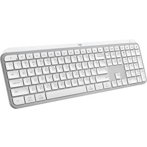 Logitech MX Keys S Wireless Keyboard, Low Profile, Fluid Precise Quiet Typing, Programmable Keys, Backlighting, Bluetooth, USB C Rechargeable, for Windows PC, Linux, Chrome, Mac - Pale Grey