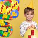 Birthday Decorations 5 Year Old Boy  Building Blocks 5th Birthday Decorations  Party Kit: Number 5 Balloon, Banner, Cupcake & Cake Toppers, Balloons  Brick Theme Party Supplies for Boys 5 Years Old