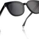 Modern Aesthetics Sunglasses Womens Polarized, Large Square Acetate, UV400 Protection Shades