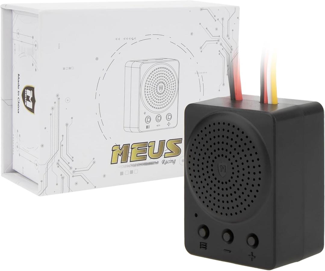 MEUS RACING RC Engine Sound Simulator for Traxxas TRX4M Axial SCX24 and Other 1/18 1/24 RC Crawler
