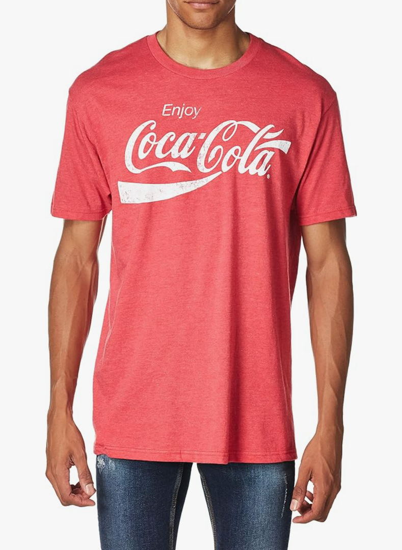 Coca-Cola Men's Coke Classic Vintage Logo T-shirt, Size 2XL