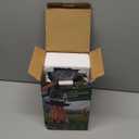 Solar Hummingbird Feeder for Outdoor - 25 fl.oz Hand Blown Glass Hummingbird Feeders for Outdoors Hanging, Large Capacity with Moat, 6 Colors Changing Light Outside Garden Decor (Red)