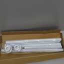 Tension Curtain Rod 31 to 75 Inch Spring Tension Rod for Windows Adjustable Curtain Rod No Drilling Expandable Pressure Curtain Rod Tension Rods for Window,Bathroom,Kitchen,Doorway (White)