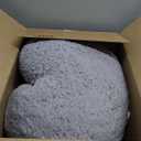 Aimuan Reading Pillow Bed Rest Wedge Large Adult Backrest Pillow with Arms Back Support for Sitting Up in Bed Cushion Incline Rest Sleeping Snoring Pillow, Black Large