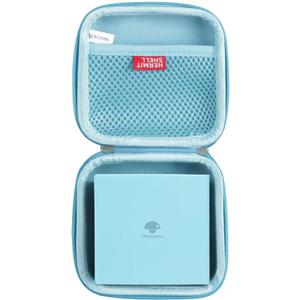 2 x Hermitshell Travel Case for Phomemo M02 / Phomemo M02 Pro/Phomemo M02S Mini Sticker Printer Maker (Light Blue) (Small)