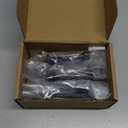 HOMOTEK 12 Pack Heavy Duty Solid Rigid Door Stop with Soft Rubber Tip, Zinc Die Cast Door Stopper Protect Wall & Door, Black