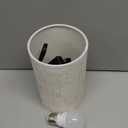 Small Bedside Table Lamp for Bedroom, Minimalist Wood Base & Round Fabric Shade, Mini Cute Cozy Warm White Nightstand Boho Lamp, Study Desk Night Stand Light for Room, Dorm, Nursery, Living Room (Round - Set of 1)