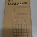 SUPVAN E11 Bluetooth Label Maker Machine with 4 Tapes, Support Keyboard & App with 30+ Fonts and 660+ Icons, Rechargeable Inkless Labeler for Home, Kitchen, Office, School, Organization, Black