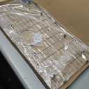 27.4 in. x 14.4 in. Rear Drain Kitchen Sink Bottom Grid with Supersoft Silicone Feet in 304 Grade Stainless Steel