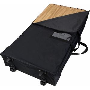IncStores Foam Flooring Tiles Carrying Case | Easy Transportation of High-Density Interlocking Foam Tiles, Specifically designed to fit 24”x24” interlocking foam floor tiles, this heavy duty nylon constructed bag measures 26”x26”x17” to accommodate 25, 5/8” thick tiles,