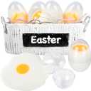 Shindel 12 PCS Slime Easter Eggs Filled for Kids, Plastic Easter Basket Stuffers for Fun Fidget Toy Prank Toys Gag Gifts Egg Fillers Treasure Box Classroom Prizes Goodie Bag Birthday Party Favors