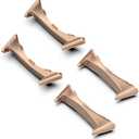 (4 Pack) Watch Band Adapter Compatible for Google Pixel Watch 2 Connector, 20mm Stainless Steel Metal Replaceable Connection Adapter for Google Pixel Watch 2 2023/Pixel Wacth 2022, Rose Gold