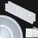 60 Pcs Glue Strips with Mesh Backing, Thermal Glue Strips for Book Repair Thermal Covers Heat Binding (15mm)