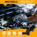 MOTOALL Front HAVC Heater Control Valve Solenoid Replaces# F87H18495AA Fit for Ford Aerostar Explorer Ranger for Lincoln Aviator for Mazda B2300 B2500 for Mercury Mountaineer, Black