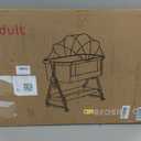 Baby Bassinet, 5 in 1 Bedside Bassinets for Baby, Bassinet Bedside Sleeper with Wheels, Mosquito Net, Adjustable Height, Easy Folding & Storage Basket, Single Extra Large