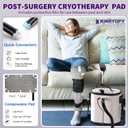 Cold Therapy Machine with Programmable Timer, Portable Ice Machine for Hip After Surgery, Hip Replacement Pad Recovery System, Extended Coverage Back/Full Knee