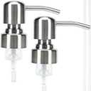 Foaming Soap Dispensers Pump for 27mm/1.06" Thread Mouth Dispenser Bottles (Glass, Ceramic, and Resin Bottles are not Suitable) 2 PCS Stainless Steel Foaming Pump