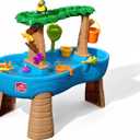 Step2 Tropical Rainforest Kids Water Tables, Outdoor Toddler Activity Table, Ages 1.5+ Years Old, 13 Piece Water Toy Accessories, Blue & Green