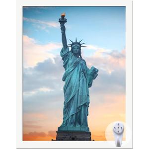 OMAIGAR 14x18 Picture Frame for 14by18 Poster Photo Canvas Certificate White High Transparent Photo Frame Wall Desktop Horizontal Vertical 14 x 18