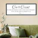 FZMHASLWW Go Be Great Wall Decor 32''×12'' Black