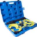 Macpherson Strut Spring Compressor Kit, Heavy Duty Interchangeable Fork Coil Extractor Tool Set for Auto Suspension Repair, Includes 3 Pairs of Jaws (65-212mm)