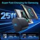Super Fast Charger Type C, 25W USB C Wall Charger Fast Charging for Samsung Galaxy S25 Ultra/S25/S25+/S24+/S24 Ultra/S24/S24+/S23 Ultra/S22 Ultra/S21 with 10FT Long Android Type C Charger Cable 2Pack