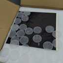 30 Pack 4oz Glass Mason Spice Jars Bottles, Empty Round Containers with Silver Airtight Metal Caps and Pour/Sift Shaker Lid