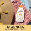 Aveeno Protect + Hydrate Sunscreen Moisturizing Lotion with Prebiotic Oat, Broad Spectrum SPF60, Paraben, & Oil Free, Weightless, Water & Sweat Resistant (80-min) for Sensitive Skin, 12 Fl Oz