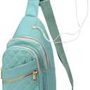 AOSTIHOT Crossbody Small Sling Backpack Sling Bag for Women, Chest Bag Daypack Crossbody for Travel Sport Running Hiking Green